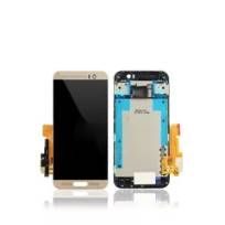 Gold HTC M9 Plus LCD Assembly With Frame
