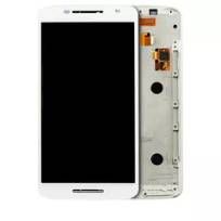 Refurbished White Motorola Droid Maxx 2 / Moto X Play (XT1561 / XT1562 / XT1563 / XT1565 / 2015) LCD Assembly With Frame