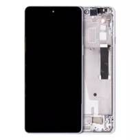 Refurbished Frosted White Motorola Edge 20 (XT2143 / 2021) LCD Assembly With Frame