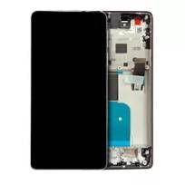 Black Motorola Edge X30 5G (XT2201-2/6 / 2021) / Edge Plus (XT2201-4 / 2022) / Edge 30 Pro (XT2201-1 / 2022) (Genuine OEM) LCD Assembly With Frame