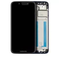 Starry Black Motorola Moto G7 Play (XT1952DL / 2019) / T-Mobile Revvlry (Genuine OEM) LCD Assembly With Frame