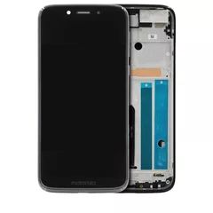 Starry Black Motorola Moto G7 Play (XT1952 / 2019) / T-Mobile Revvlry (Genuine OEM) LCD Assembly With Frame