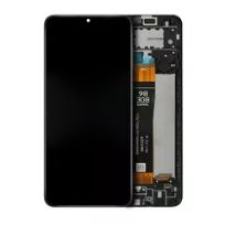 Service Pack Black Samsung Galaxy A12 Nacho (A127 / 2021)  (Black) LCD Assembly With Frame