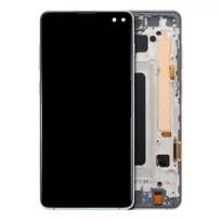 S30 Prism Green Samsung Galaxy S10 Plus  LCD Assembly With Frame (Without Finger Print Sensor) (Aftermarket Plus: TFT)