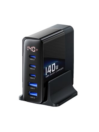 GaN Charger 140W 1A+3C USB Type C PD Toocki Portable Fast Charger with Quick Charge for smartphone laptop