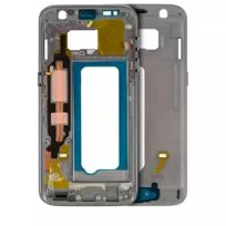 Black Samsung Galaxy S7 (With Small Parts) (Black) Mid-Frame Housing