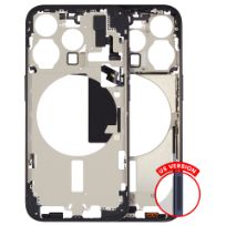 Pull iPhone 15 Pro (US Version) (Used OEM Pull: Grade A) (Blue Titanium) Mid-Frame Housing With Power And Volume Button