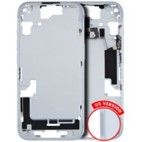 Pull Blue iPhone 15 (US Version) (Used OEM Pull: Grade A) Mid-Frame Housing With Power And Volume Button