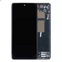 Refurbished Cosmic Gray Motorola Moto Edge 30 Fusion (XT2243-1 / 2022) OLED Assembly With Frame
