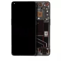 Refurbished Stellar Black OnePlus 9 Pro (Non-Verizon 5G UW Frame) OLED Assembly With Frame