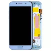 S30 Blue Mist Samsung A5 (A520 / 2017)  OLED Assembly With Frame (Aftermarket Plus)