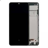S30 Awesome Black Samsung Galaxy A32 (A325 / 2021) OLED Assembly With Frame (Aftermarket Plus)