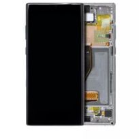 Refurbished Aura Glow Samsung Galaxy Note 10 Plus / 5G  (Aura Glow / Silver) OLED Assembly With Frame