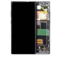 Pull Aura Black Samsung Galaxy Note 10 Plus / 5G (Used OEM Pull: Grade B/C) OLED Assembly With Frame