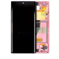 Refurbished Aura Pink Samsung Galaxy Note 10 OLED Assembly With Frame