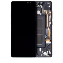 Service Pack Midnight Black Samsung Galaxy Note 8 OLED Assembly With Frame
