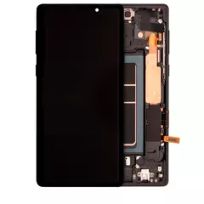 Refurbished Midnight Black Samsung Galaxy Note 9 OLED Assembly With Frame