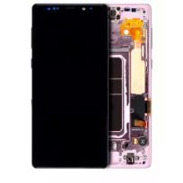 Service Pack Lavender Purple Samsung Galaxy Note 9 OLED Assembly With Frame
