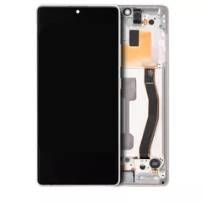 Refurbished Prism White Samsung Galaxy S10 Lite OLED Assembly With Frame