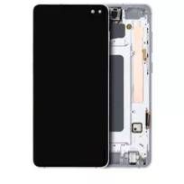 Refurbished Prism White Samsung Galaxy S10 Plus OLED Assembly With Frame
