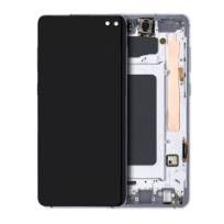 Service Pack Prism White Samsung Galaxy S10 Plus OLED Assembly With Frame