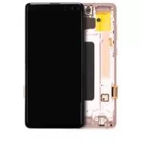 Service Pack Flamingo Pink Samsung Galaxy S10 Plus OLED Assembly With Frame