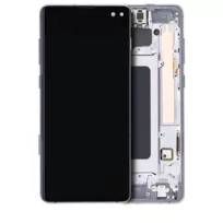Blemish Ceramic Black Samsung Galaxy S10 Plus (Blemish: Grade B) (Prism / Ceramic Black) OLED Assembly With Frame