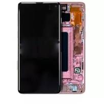 Service Pack Flamingo Pink Samsung Galaxy S10 OLED Assembly With Frame