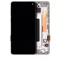 Service Pack Prism White Samsung Galaxy S10 OLED Assembly With Frame
