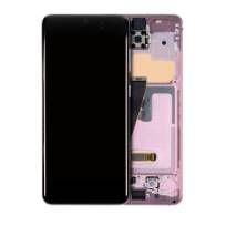 S30 Cloud Pink Samsung Galaxy S20 5G (Non-Verizon 5G UW Frame)  OLED Assembly With Frame (Aftermarket Plus)