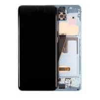 S30 Cloud Blue Samsung Galaxy S20 5G (Non-Verizon 5G UW Frame)  OLED Assembly With Frame (Aftermarket Plus)