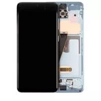 Refurbished Cloud Blue Samsung Galaxy S20 5G (Non-Verizon 5G UW Frame) OLED Assembly With Frame