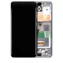 Refurbished Cloud White Samsung Galaxy S20 5G (Non-Verizon 5G UW Frame) OLED Assembly With Frame