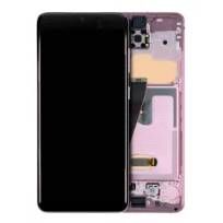 Service Pack Cloud Pink Samsung Galaxy S20 5G (Non-Verizon 5G UW Frame) OLED Assembly With Frame