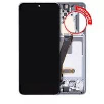 Service Pack Cloud White Samsung Galaxy S20 5G (Verizon 5G UW Frame Only) OLED Assembly With Frame