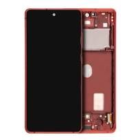 Service Pack Cloud Red Samsung Galaxy S20 FE 4G / 5G OLED Assembly With Frame