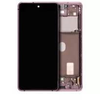 Pull Cloud Lavender Samsung Galaxy S20 FE 4G / 5G (Used OEM Pull: Grade A) OLED Assembly With Frame