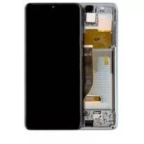 Refurbished Cloud White Samsung Galaxy S20 Plus 5G OLED Assembly With Frame