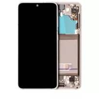 Refurbished Phantom White Samsung Galaxy S21 5G OLED Assembly With Frame