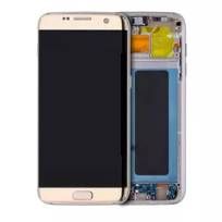 Refurbished Gold Platinum Samsung Galaxy S7 Edge (International / G935F) OLED Assembly With Frame