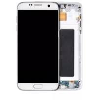 Refurbished White Pearl Samsung Galaxy S7 Edge (All US Models / G935A) OLED Assembly With Frame