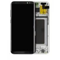 Service Pack Arctic Silver Samsung Galaxy S8 Plus OLED Assembly With Frame