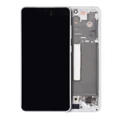 Service Pack White Samsung Galaxy S21 FE 5G (US & International Version) OLED Assembly With Frame