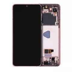 Refurbished Phantom Violet Samsung Galaxy S21 Plus 5G  (Phantom Violet / Pink / Gold) OLED Assembly With Frame