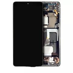 Refurbished Phantom Black Samsung Galaxy S21 Ultra 5G OLED Assembly With Frame