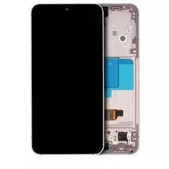 Refurbished Pink Gold Samsung Galaxy S22 5G OLED Assembly With Frame