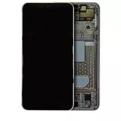 Refurbished White Samsung Galaxy S22 5G OLED Assembly With Frame