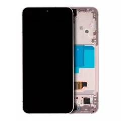 Service Pack Pink Gold Samsung Galaxy S22 5G OLED Assembly With Frame