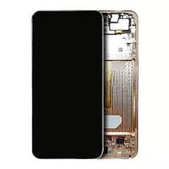 Service Pack Pink Gold Samsung Galaxy S22 Plus 5G OLED Assembly With Frame