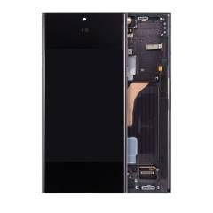 Service Pack Phantom Black Samsung Galaxy S22 Ultra 5G OLED Assembly With Frame